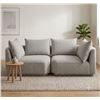Image 1 : BNIB - Moe's - 2pc Rosello Modular Set - Light Grey - Includes 2 Corner Chairs (2x OA-1011-29) - MSR