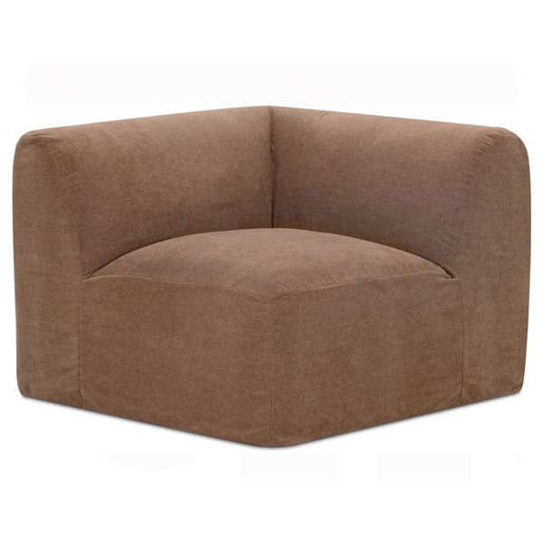 BNIB - Moe's - Isla Modular Mocha Corner Chair - MSRP $1,099.00 - Item # OA-1081-03 - 41.7" W x 41.7