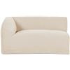 Image 4 : BNIB - Moe's - 3pc Isla Beige Modular Set - Includes Right Arm Facing Chaise, Slipper Chair, Left Ar
