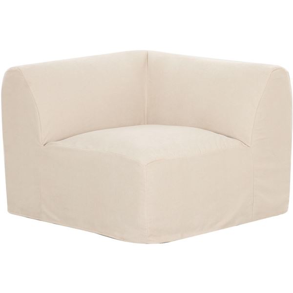 BNIB - Moes - Isla Modular Corner Chair - Beige - MSRP $1,199 - OA-1081-34 - 41.7" L x 41.7" W x 29.