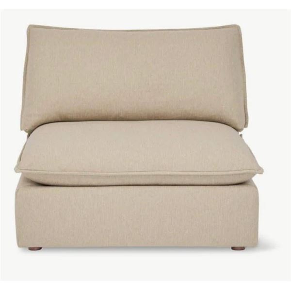 BNIB - Sundays - Chill Time Armless Chair Biscuit Modular - MSRP $1,220 - CHA-YJ-013-021 - 42" W x 4