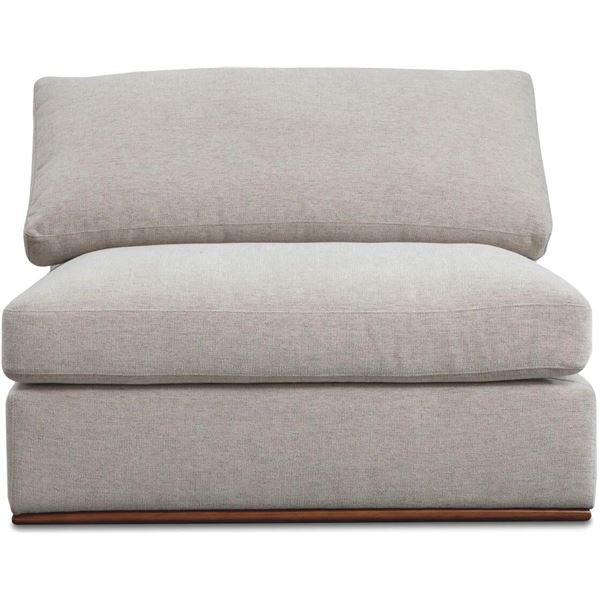 BNIB - Moes - Rue Modular - Slipper Chair - Flecked Grey - MSRP $1,549 - MO-1009-29 - 38.6" W x 41" 