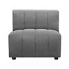 Image 2 : BNIB - Moes - Lyric Modular - Slipper Chair - Grey - MSRP $729 - MT-1024-15 - 32" W x 39" D x 29" H