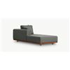 Image 1 : BNIB - Sundays Sunny Days Modular Outdoor Chaise Left Facing - Pepper - MSRP $4,475 - Item # OUT-MO-