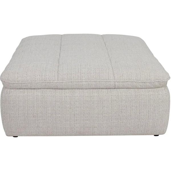 BNIB - Moe's Lino Ottoman - Textured Oat - MSRP $1,649 - XQ-1027-34 - 42.5"W x 43.3"D x 17.7"H