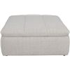 Image 1 : BNIB - Moe's Lino Ottoman - Textured Oat - MSRP $1,649 - XQ-1027-34 - 42.5"W x 43.3"D x 17.7"H