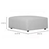 Image 4 : BNIB - Moes - Lyric Modular - Ottoman - Oatmeal - MSRP $729 - MT-1026-34 - 41" W x 39" D x 17" H