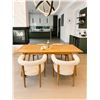 Image 1 : Set of 4 Contemporary Dining Chairs & Dining Table