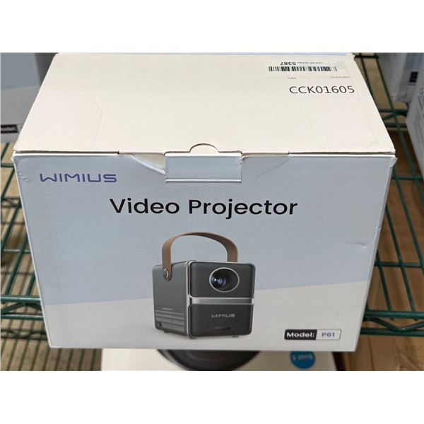 New P61 1080P WiMius Smart Video Projector - Retail Price: $ 90 CAD.