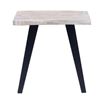 Image 1 : BNIB - Yuki Live Edge Side Table (Salvage Finish), 24x22x24" (YUET24-S) - RV $245