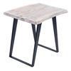 Image 2 : BNIB - Yuki Live Edge Side Table (Salvage Finish), 24x22x24" (YUET24-S) - RV $245