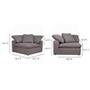 Image 5 : BNIB - Moe's - Clay Modular - Light Grey (Corner Chair) - YJ-1000-29 - LiveSmart Fabric