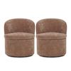 Image 1 : BNIB - Moe's - Set of 2 - Dane Swivel Dining Chair (Heritage Pink) -  OA-1074-33