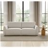 Image 4 : BNIB - Moe's - Callie Sofa (91 In) Flecked Oat - MSRP $2,299 - KQ-1049-34-CAN - 91" W x 39.4" D x 35