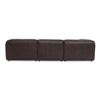 Image 4 : BNIB - Moe's - Form 4pc Modular Espresso Brown Leather Set - Includes 2 Corner Chairs, 2 Slipper Cha