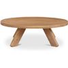 Image 1 : BNIB - Moe's - Alden Coffee Table in Natural Oak - MSRP $2,299.00 - BC-1154-24 - 50" W x 50" D x 16.