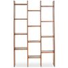 Image 1 : BNIB - Moe's - Orson Bookcase - Brown - MSRP $2,199.00 - BZ-1158-03 - 43.31" W x 11.81" D x 68.9" H