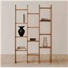 Image 5 : BNIB - Moe's - Orson Bookcase - Brown - MSRP $2,199.00 - BZ-1158-03 - 43.31" W x 11.81" D x 68.9" H