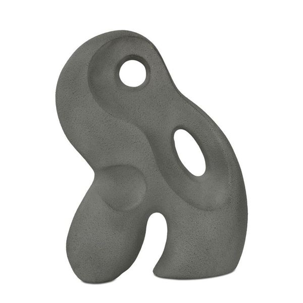 BNIB - Moe's - Dara Ecomix Sculpture - Charcoal - MSRP $201.00 - DD-1055-07 - 12.5" W x 5" D x 18" H