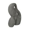 Image 2 : BNIB - Moe's - Dara Ecomix Sculpture - Charcoal - MSRP $201.00 - DD-1055-07 - 12.5" W x 5" D x 18" H