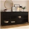 Image 4 : BNIB - Moe's - Henry Metal Sideboard, Black - $3,549.00 - GK-1141-02 - 95"W x 16"D x 39.5"H