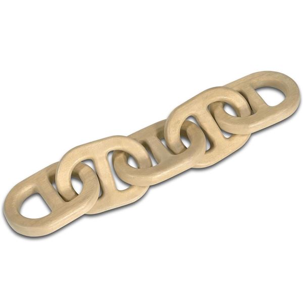 BNIB - Moe's - Toro Decorative Wooden Chain - $189.00 - GZ-1187-24 - 27"W x 5"D x 5"H