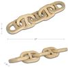 Image 3 : BNIB - Moe's - Toro Decorative Wooden Chain - $189.00 - GZ-1187-24 - 27"W x 5"D x 5"H