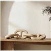 Image 2 : BNIB - Moe's - Toro Decorative Wooden Chain - $189.00 - GZ-1187-24 - 27"W x 5"D x 5"H