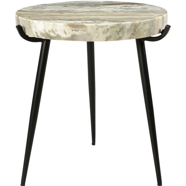 BNIB - Moe's - Brinley Marble Accent Table - $389.00 - IK-1008-21 - 18.0” W x 18.0[x=#8221/