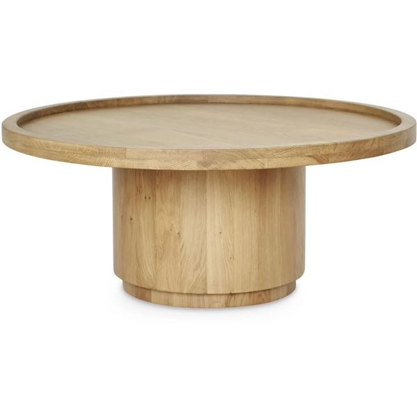 BNIB - Moe's - Cohen Coffee Table, Natural - $1,599.00 - QM-1006-24-0 - 38"W x 38"D x 16"H