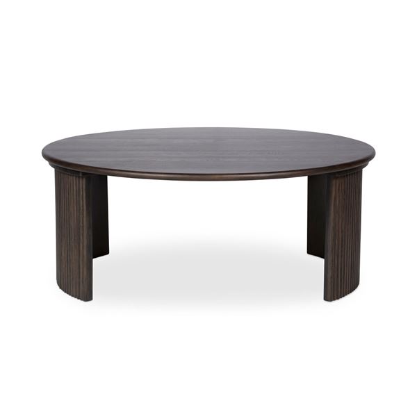 BNIB - Moe's - Penny Coffee Table (Large), Dark Brown - $1,349.00 - QO-1012-20 - 39"W x 39"D x 15.75