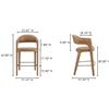 Image 2 : BNIB - Moe's - Martens Bar Stool - $1,749 MSRP - YM-1011-03 - 23.6" W x 23.3" D x 42.9" H