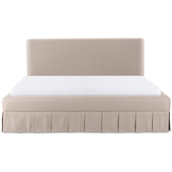 BNIB - Moes - Maren King Bed Beige - MSRP $3,649 - 85" W x 92" D x 45.3" H