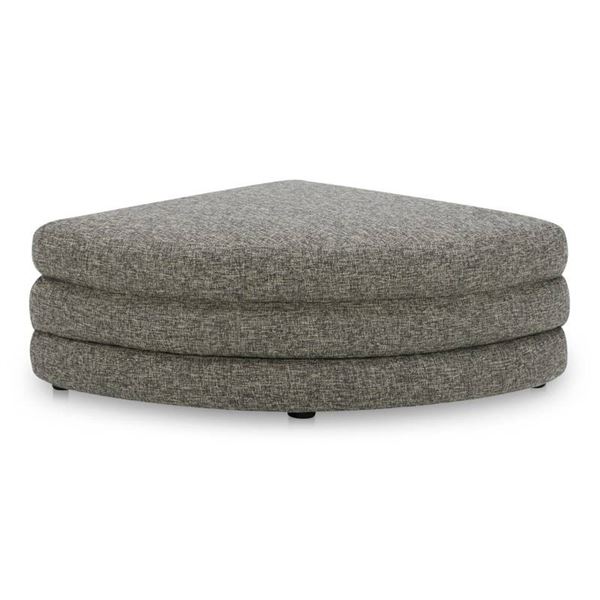 BNIB - Moe's - Lowtide Ottoman - Stone Tweed - MSRP $999 - 39.37" x 39.37" x 15.35"