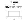 Image 2 : BNIB - Rove Concepts - 5pc Elaine Brass 71" Table Bases (base only)