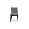 Image 5 : BNIB - Moe's - Charlie Dining Chair Set of 2 Dark Grey - MSRP $989 - EQ-1023-25 - 20.25" W x 24.25" 
