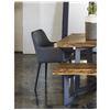 Image 7 : BNIB - Moe's - Cantata Dining Chair Set of 2 Black Vegan Leather - MSRP $959 - ER-2040-02 - 22" W x 