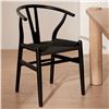 Image 2 : BNIB - Moe's - Ventana Dining Chair Single Black - MSRP $430 - FG-1015-02-1 - 19.5" W x 16.5" D x 31