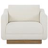 Image 1 : BNIB - Moe's - Keane Lounge Chair Cream - MSRP $1999 - FO-1046-05 - 38" W x 39.5" D x 31.25" H