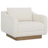 Image 2 : BNIB - Moe's - Keane Lounge Chair Cream - MSRP $1999 - FO-1046-05 - 38" W x 39.5" D x 31.25" H