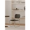 Image 3 : BNIB - Moe's - Moma Dining Chair Set of 2 Black Leather - MSRP $2099 - QN-1033-02 - 19.5" W x 24" D 