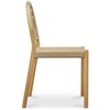 Image 2 : BNIB - Moe's - Avery Single Dining Chair Natural - MSRP $725 - QO-1001-24-1 - 20" W x 21.5" D x 34.7