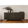 Image 3 : BNIB - Moe's - Brolio Sideboard Charcoal - MSRP $2349 - RP-1008-07 - 71" W x 16" D x 30" H