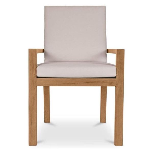 BNIB - Moe's - Mateo Outdoor Dining Chair White - MSRP $1,099 - TA-1012-18 - 23.27" W x 25.47" D x 3