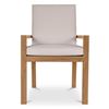 Image 1 : BNIB - Moe's - Mateo Outdoor Dining Chair White - MSRP $1,099 - TA-1012-18 - 23.27" W x 25.47" D x 3