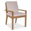 Image 2 : BNIB - Moe's - Mateo Outdoor Dining Chair White - MSRP $1,099 - TA-1012-18 - 23.27" W x 25.47" D x 3