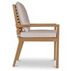 Image 3 : BNIB - Moe's - Mateo Outdoor Dining Chair White - MSRP $1,099 - TA-1012-18 - 23.27" W x 25.47" D x 3