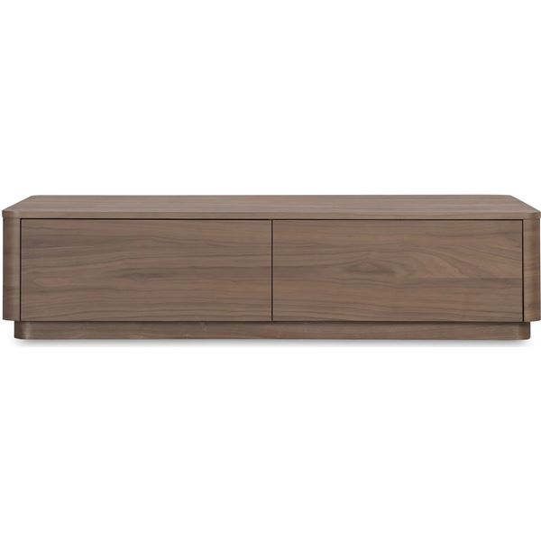 BNIB - Moe's - Round Off Coffee Table Walnut - MSRP $2349 - YR-1007-03 - 55" W x 30" D x 13" H