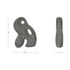 Image 3 : BNIB - Moe's - Dara Sculpture Charcoal - MSRP $159 - DD-1055-07 - 12.5" W x 5" D x 18" H
