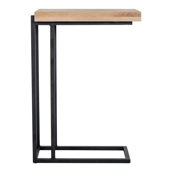 BNIB - Moe's - Mila C-Shape Side Table Natural - MSRP $469 - YC-1005-24 - 16.5" W x 10" D x 23.5" H